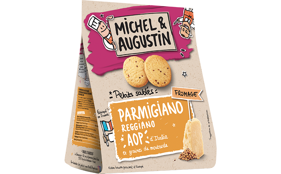 Petits sablés apéritifs au Parmigiano Reggiano AOP et graines de moutarde