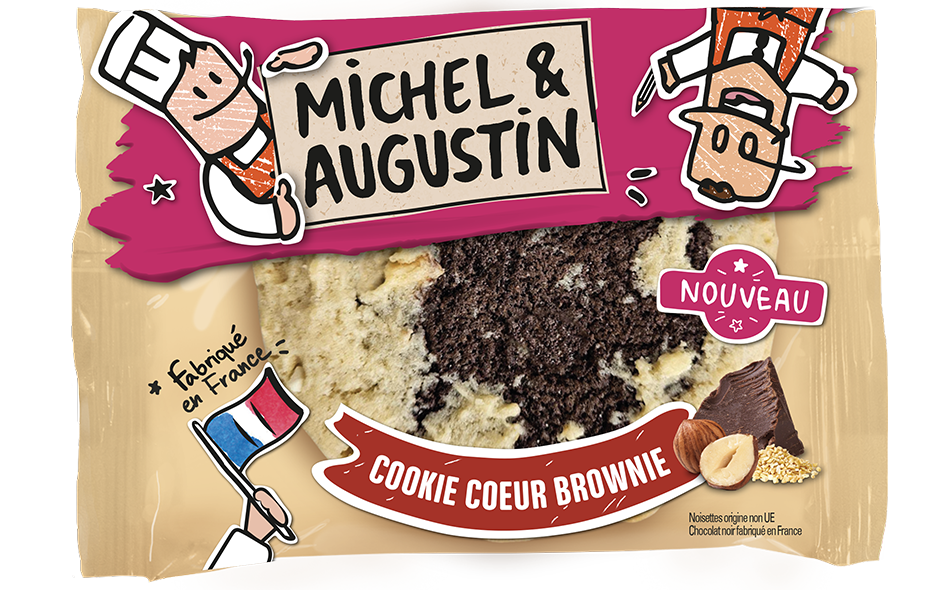 L'incroyable Cookie frais au coeur brownie
