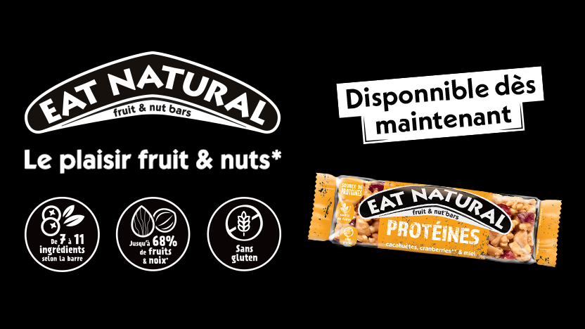 Eat Natural Protéines Cacahuètes Cranberries : le snack pratique et protéiné qui va séduire vos clients !