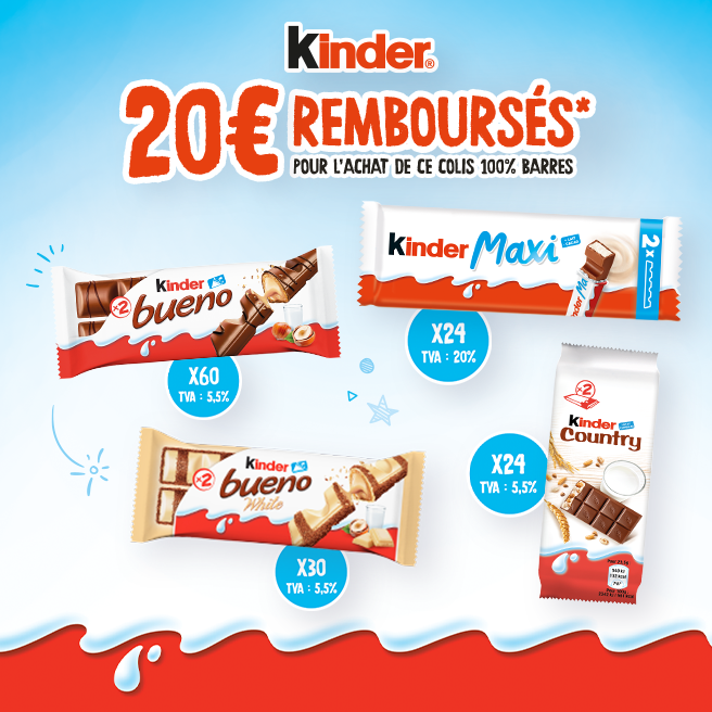 Colis Barres Kinder X 138