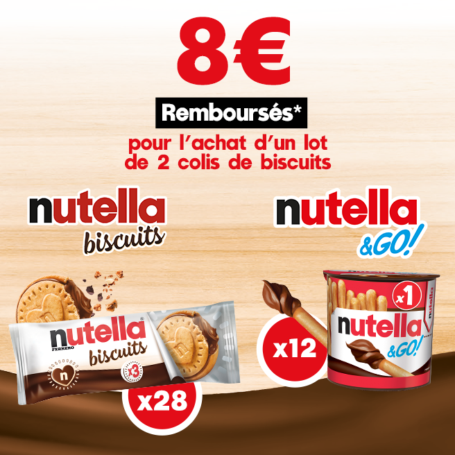 Lot Biscuits Nutella