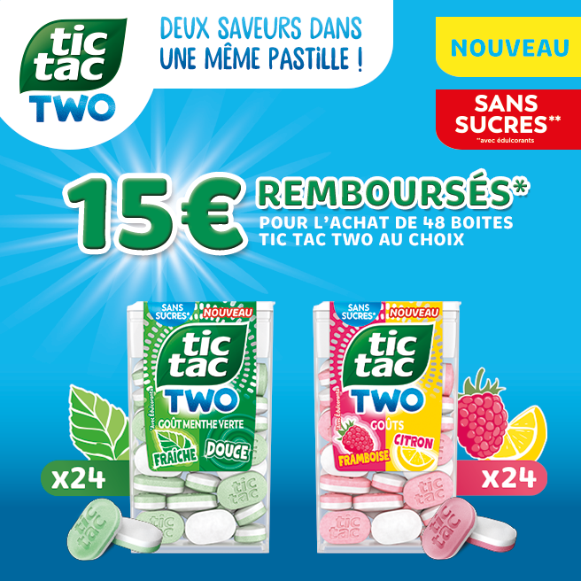 Lot Tic Tac Two 2 recharges